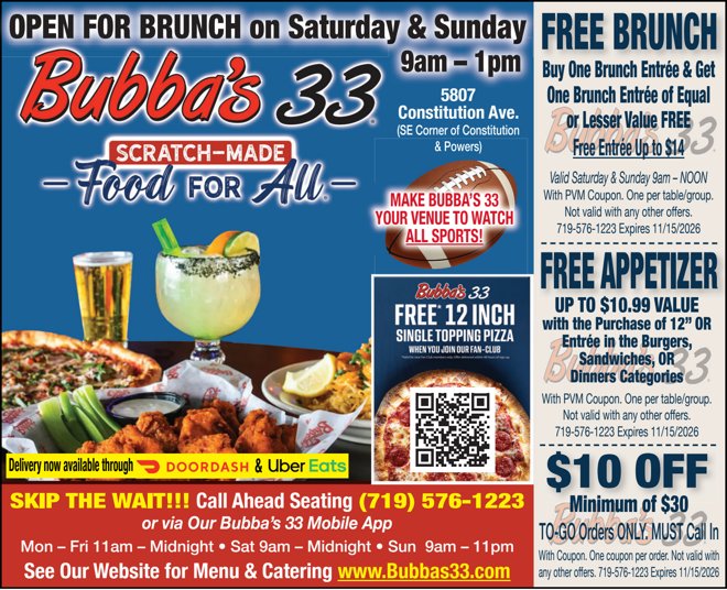 Original Bubba’s 33 advertisement