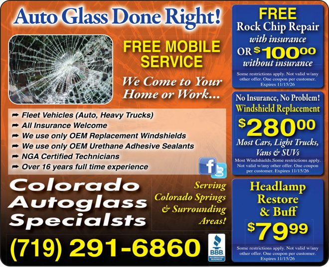 Original Colorado Autoglass Specialists advertisement
