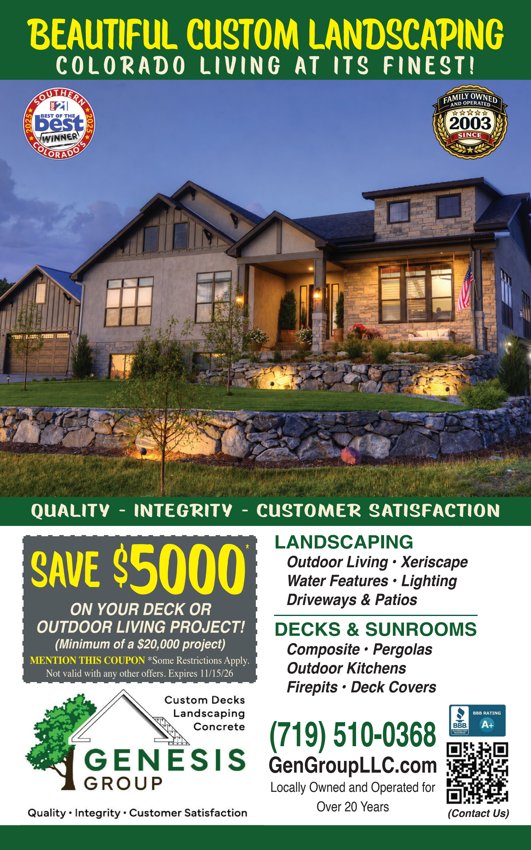 Original Genesis Group • Landscaping advertisement