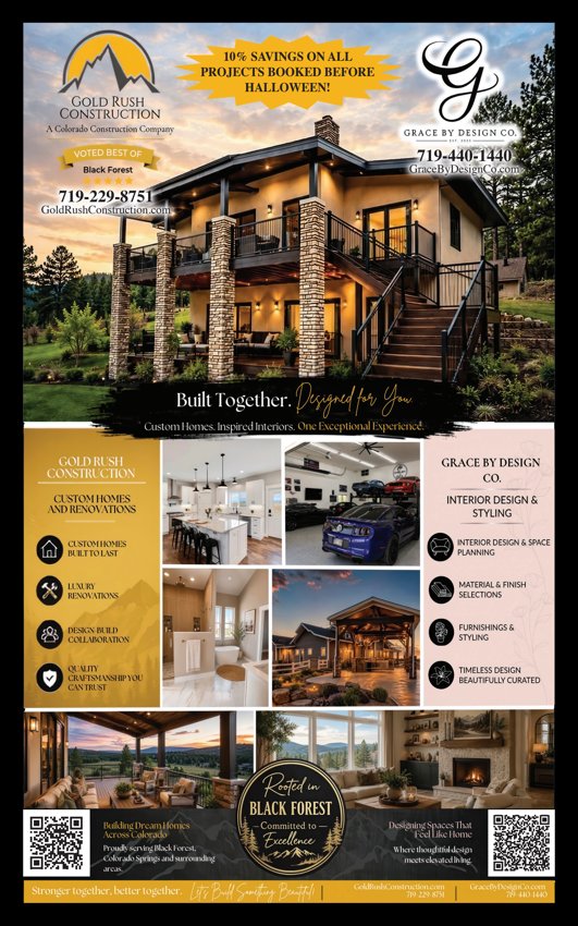 Original Gold Rush Construction & Grace by Design advertisement