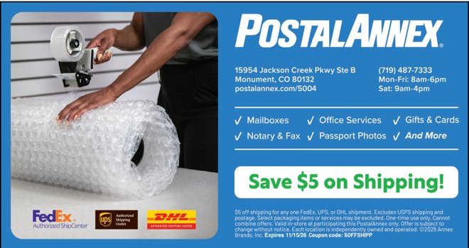Original PostalAnnex advertisement