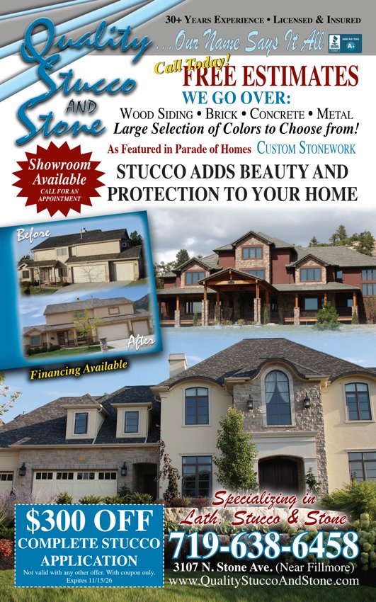 Original Quality Stucco & Stone advertisement